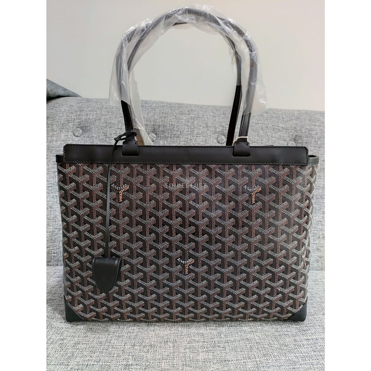 tas tote bag Goyard Bellechasse All Black Tote Bag Tinkerlust